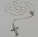First Holy Communion Rosary - glass crystal