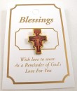 Lapel Badge - St Francis cross