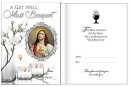 Get Well Mass Bouquet Card - Sacred Heart