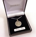 St Pio sterling silver medal with chain
