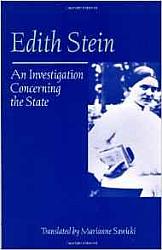 An Investigation Concerning the State (Collected Works of Edith Stein, Vol 10)