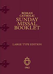 Roman Catholic Sunday Missal Booklet - Large Print