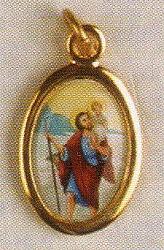Picture medal - St Christopher