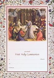 Communion Certificate - First Holy Communion