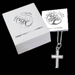 First Holy Communion cross - silver