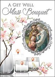 Get Well Mass Bouquet Card - Holy Family