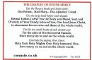 Prayer Card: Divine Mercy Chaplet and 3 o'clock prayer x10