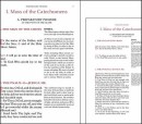 Roman Catholic Sunday Missal Booklet - Large Print