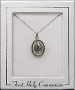 First Communion Miraculous medal  - silver