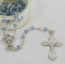 Boy First Holy Communion Rosary - blue