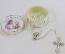 Girl First Holy Communion Rosary - clear