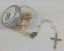 Confirmation Rosary Beads - Imitation Pearl