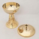 Gold-plated brass ciborium