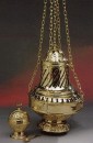 Extra large brass thurible - 33 cm