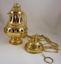 Large brass thurible - 21 cm