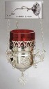 Large Nickel-plated brass Hanging Lamp Sanctuary Lamp