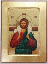 Christ the Good Shepherd wooden carved icon - 18 x 24 cm
