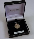 Guardian Angel silver medal with chain