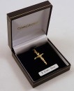 Gold Crucifix - 30mm - rounded