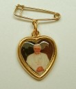 Papal Visit - Pope Heart Brooch