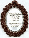 Blessed Elizabeth of the Trinity Carmelite Relic Badge