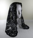 Spanish Embroidered Mantilla - Black