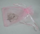 Organza bag - medium pale pink