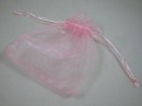 Organza bag - medium pale pink