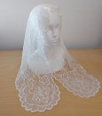 Spanish Floral Lace Mantilla - Ivory