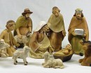 Nativity Set - 6 inch Wood Effect Resin Figures