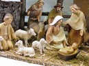 Christmas Crib: Nativity Set 6 inch Wood Effect figures with stable