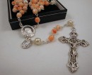Coral Glass Rosary