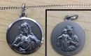 Silver Scapular Medal - with chain