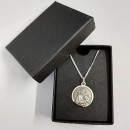 St Joseph sterling silver medal with chain