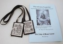 100% Brown Wool Scapular - Medium