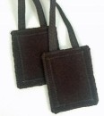 100% Brown Wool Scapular - double fabric - short cord