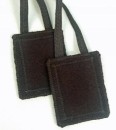 100% Brown Wool Scapular - double fabric - medium cord