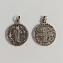 St Benedict sterling silver medal without chain