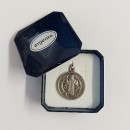 St Benedict sterling silver medal without chain