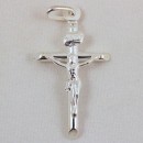 Small silver crucifix without chain