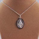 Miraculous medal sterling silver with chain