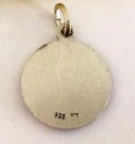St Lucy sterling silver medal with chain