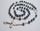 Cloisonne Rosary Beads - Turquoise 8mm