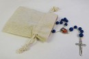 St John Henry Newman Rosary - blue wood beads