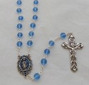 Crystal Rosary Beads - blue