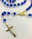 Blue/Gold Hand-made Rosary
