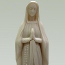 Our Lady of Lourdes statue - faux marble