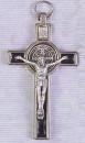 St Benedict Enamel Cross - Black - 3 inch