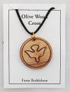 Olive wood Dove Medallion