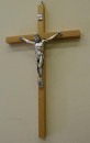 Wood Crucifix - narrow - 9.5 inch wall mounted